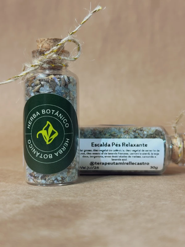 Kit escalda pés + hidratante relaxante